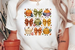 Cozy Pumpkin Teacher Autumn Clipart PNG Design Product Image 2