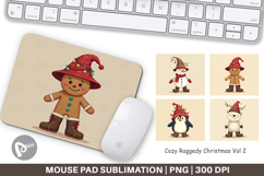 Cozy Raggedy Christmas Mouse Pad Product Image 1