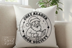 Cozy Reader Book Society SVG PNG - Christmas Book Lover Girl Product Image 5