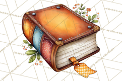 Cozy Reading and Library Clipart PNG, Fall Library Clip Art Product Image 2