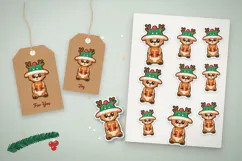 Christmas Reindeer Papercut SVG Product Image 4