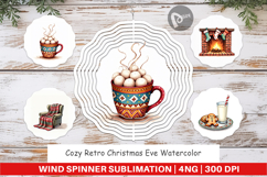 Retro Christmas Eve Wind Spinner Product Image 1