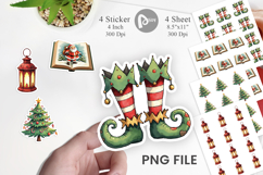 Retro Christmas Eve Sticker Product Image 1