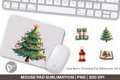 Retro Christmas Eve Mouse Pad Product Image 1