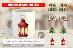 Retro Christmas Eve Mug Wrap Product Image 1