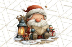 Santa Claus Christmas Clipart PNG, Cozy Watercolor Product Image 2