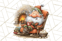Santa Claus Christmas Clipart PNG, Cozy Watercolor Product Image 2