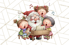 Santa Claus Christmas Clipart PNG, Cozy Watercolor Product Image 3