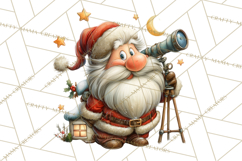 Santa Claus Christmas Clipart PNG, Cozy Watercolor Product Image 5