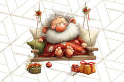Santa Claus Christmas Clipart PNG, Cozy Watercolor Product Image 5