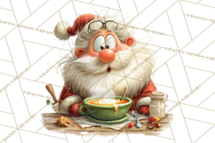 Santa Claus Christmas Clipart PNG, Cozy Watercolor Product Image 2