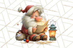 Santa Claus Christmas Clipart PNG, Cozy Watercolor Product Image 5