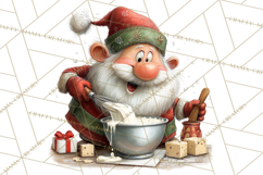 Santa Claus Christmas Clipart PNG, Cozy Watercolor Product Image 3