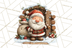 Santa Claus Christmas Clipart PNG, Cozy Watercolor Product Image 4