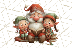 Santa Claus Christmas Clipart PNG, Cozy Watercolor Product Image 3