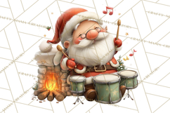 Santa Claus Christmas Clipart PNG, Cozy Watercolor Product Image 3