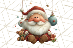 Santa Claus Christmas Clipart PNG, Cozy Watercolor Product Image 4
