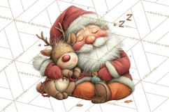 Santa Claus Christmas Clipart PNG, Cozy Watercolor Product Image 5