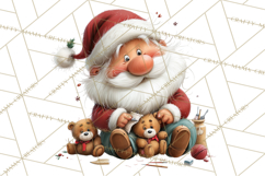 Santa Claus Christmas Clipart PNG, Cozy Watercolor Product Image 2