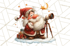 Santa Claus Christmas Clipart PNG, Cozy Watercolor Product Image 4