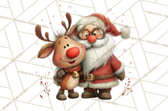 Santa Claus Christmas Clipart PNG, Cozy Watercolor Product Image 3