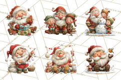 Santa Claus Christmas Clipart PNG, Cozy Watercolor Product Image 4