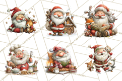 Santa Claus Christmas Clipart PNG, Cozy Watercolor Product Image 9