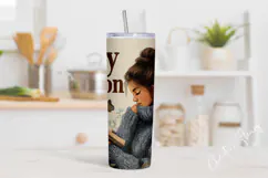 Bookish Cozy Season Tumbler Wrap PNG Product Image 2