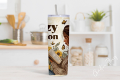 Bookish Cozy Season Tumbler Wrap PNG Product Image 2