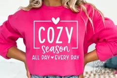 Cozy Season SVG - Sweater Weather Thanksgiving Christmas PNG Product Image 3