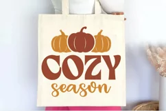 Cozy season SVG , Harvest Season SVG , Fall Pumpkin SVG Product Image 3