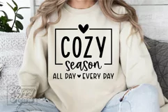 Cozy Season SVG - Sweater Weather Thanksgiving Christmas PNG Product Image 2