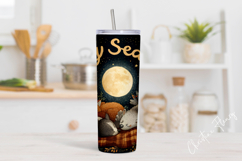 Woodland Cozy Season Tumbler Wrap PNG Product Image 2