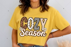 Cozy Season PNG, Retro Checkered Fall PNG, Varsity Fall png Product Image 5