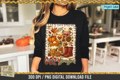 Cozy Season Fall Collage is a professional design that is available at 300dpi PNG to use for Sublimation, iron-on transfer, DTG Printing and normal printing.