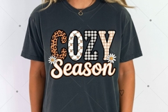 Cozy Season PNG, Retro Checkered Fall PNG, Varsity Fall png Product Image 8