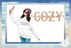 Cozy Season Knockout Text SVG