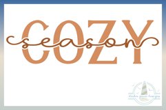 Cozy Season Knockout Text SVG