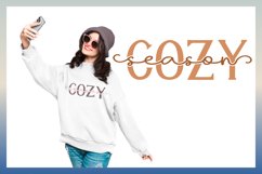 Cozy Season Knockout Text SVG