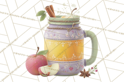 Pumpkin Spice Drinks Clipart PNG Autumn Coffee Product Image 3