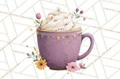 Pumpkin Spice Drinks Clipart PNG Autumn Coffee Product Image 5