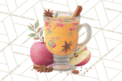 Pumpkin Spice Drinks Clipart PNG Autumn Coffee Product Image 2