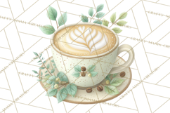 Pumpkin Spice Drinks Clipart PNG Autumn Coffee Product Image 5