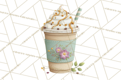 Pumpkin Spice Drinks Clipart PNG Autumn Coffee Product Image 3