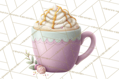 Pumpkin Spice Drinks Clipart PNG Autumn Coffee Product Image 3