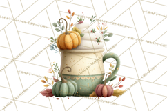 Pumpkin Spice Drinks Clipart PNG Autumn Coffee Product Image 2