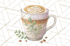Pumpkin Spice Drinks Clipart PNG Autumn Coffee Product Image 3