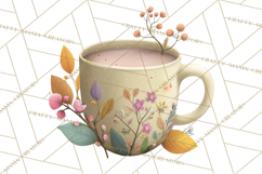 Pumpkin Spice Drinks Clipart PNG Autumn Coffee Product Image 5