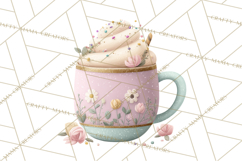Pumpkin Spice Drinks Clipart PNG Autumn Coffee Product Image 2