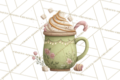 Pumpkin Spice Drinks Clipart PNG Autumn Coffee Product Image 3